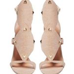 Sigerson Morrison Women's Marino Diamond Sandals Size 8 Soft Tan Pink Photo 0