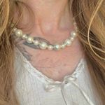 Pearl & Bead Necklace Vintage “Ulyssia” Elegant Classic Style Minimal Pearlcore White Photo 1