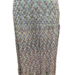 Trina Turk  Crochet Maxi Skirt Purple‎ Rainbow Multi Size US 6 Photo 2