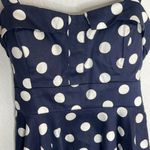 Modcloth iXiA Sundress  Summer Traveling Cupcake Dress Navy & White Polka Dots Photo 4