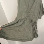 Ultra Flirt Green V-Neck Surplice Faux Wrap Short Sleeve Blouse Top JUNIORS 2X Photo 6