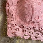 Zenana Outfitters Crochet Lace Bralette Light Rose, XL NWOT Photo 3