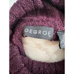 George Knit 3/4 Sleeve Turtleneck Sweater Large Size 14/16 Purple Photo 4