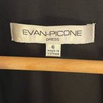 Evan Picone Women’s  black shimmery sleeveless halter deep v-neck dress Size 6 Photo 3