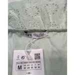 ZARA  cotton jersey midi dress with crochet raffle M Photo 6