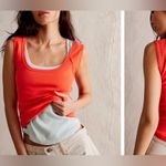 We The Free NWOT Free People Hummingbird Tank - radiant watermelon - medium Photo 2