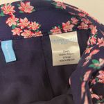 Draper James RSVP Wrap Skirt Womens Medium Blue Pink Floral Lined Ruffle Hem Photo 6