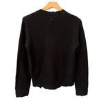 NWT RTA Emma Distressed Cashmere Pullover Sweater Size XS Black Photo 3