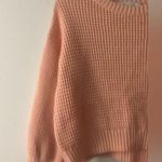I Love Mr. Mittens Cotton Waffle Knit Oversized Sweater in Pink Size XS/Small Photo 5