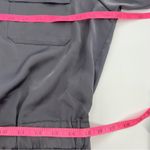 Outerknown  Benson Jumpsuit Utility Long Sleeve Button Tie Romper Satin Sz S Photo 7