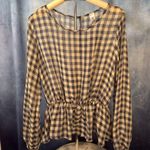 Rokoko Checkered Long Sleeve Women's Top Photo 0