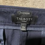 Talbots  Pants Womens 16W Hampshire Navy Blue Ankle Casual Work Dress Stretch Photo 1
