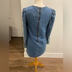 Free People  Blue Denim Long Sleeve Dress Sz4 Photo 3