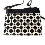 Spartina 449  Linen and Leather May River Onyx Crossbody Bag Black Cream Photo 8