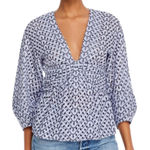 Derek Lam  10 Crosby “Noe” Eyelet Cotton Blouse Photo 0