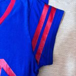 DC Comics Superman Women's Blue and Red V-Neck Top Size XL Photo 6