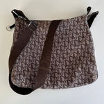 Christian Dior  Brown Monogram Canvas Crossbody Bag With Adjustable Strap Photo 0