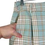 Pendleton  Baby Blue Plaid 100% Cotton Pants Straight Leg Preppy Academia Size 6 Photo 3