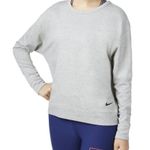 Nike DRI-Fit Gray Crew Neck Sweater Soft Knit Relaxed Fit Photo 6