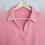 Aerie Pink Happy Henley Collared Polo Oversized size XS Photo 5