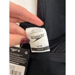 Speedo Swimsuit Women 12/38 Black ProLT Super Pro Solid One Piece Cross Back NWT Photo 4