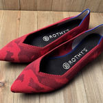 Rothy's The Point Flats Slip On Pointed Toe Retired Red Camo Knit Women Size 7 US Photo 0