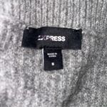 EXPRESS Gray V-Neck Sweater Women’s Small Soft Knit Long Sleeve Pullover Photo 6