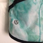 Lululemon Speed Shorts Size 4 with Green, White, and Black Spray Dye Vapor Photo 3