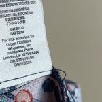 Free People  Size 2 Flowy Boho V Neck Button Tank Top Funky Grunge Vibrant Photo 5