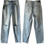 Wild Fable NEW High Rise Curvy Straight Distressed Denim Jeans Light Blue Size 8 Photo 1