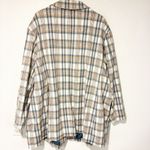 Ava & Viv Ava Viv Plus Size 4X Blue Cream PLAID GRANDPA JACKET BLAZER Photo 5