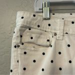 Denim Blvd white and black polka dot skinny stretchy jeans size 9 Photo 3