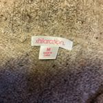 Y2K Xhilaration Knit Sweater Top | Cowl Neck Short Sleeve Tan Size M Photo 2