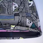 Milly  Les Femmes Mod‎ Faces Multicolor Jacquard Full Back Zip Mini Skirt Size 6 Photo 10