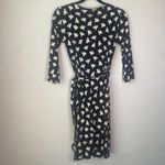 Diane Von Furstenberg Diane Von Furstenburg Wrap Jersey Dress 100% Silk Julian Black White Sz 2 Photo 8