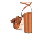 Loeffler Randall  Natalia Platform Sandal Block Heel
Terracotta Organza NEW Photo 7