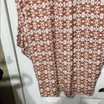 Anthropologie  Red and White Floral Blouse Photo 4