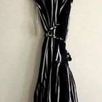 Apiece Apart  Costa Del Sol Wrap Dress Blue White Size 4 UB Photo 7