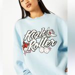 Skinnydip London HIGH ROLLER OVERSIZED SWEATSHIRT XS NWT Blue Photo 1