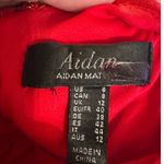 Aidan color block halter dress classic wedding guest minimal simple 8 GORGEOUS Red Photo 5