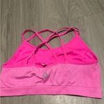 Reebok  Women's Vibrant Pink Strappy Sports Bra Photo 2
