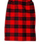 Palmetto's Plaid Red and Black pencil Skirt vintage size 7 Photo 9
