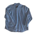 Bechamel Embroidered Cowboy Denim Buttondown Top Size XL Blue Photo 2