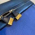 Furla Authentic  Cortina structured colorblock leather handbag tote blue black Photo 5