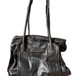 B Makowsky B. Makowsky Black Leather Turn lock Shoulder Bag Photo 7