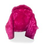 Judith March Faux Fur Hot Pink Crop “Bombshell” Coat – Size Large Photo 3
