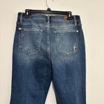 Judy Blue Mid-Rise Boyfriend Distressed Jeans Straight Leg Cuffed Denim 11/30 Photo 7