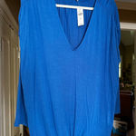 Bordeaux Royal blue relaxed fit shirt , silky feel Photo 0