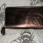 Juicy Couture A HTF Vintage Rare Brown Leather Zip Around Wallet Photo 2