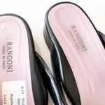 Rangoni Dalma Black Napa Leather Sandals Floral Mini Wedge Women’s Size 7.5 $170 Photo 6